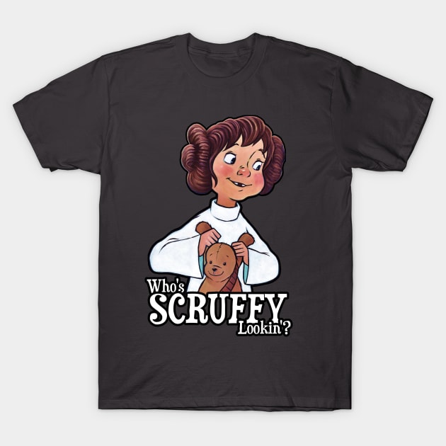 Who's Scruffy Looking? T-Shirt by Art By James Hance